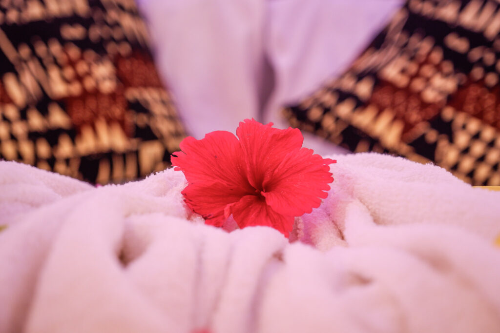 Towel With Flower